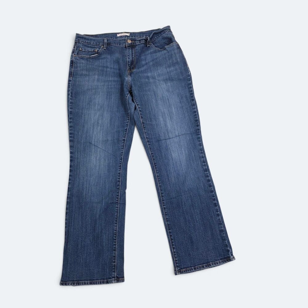 Levi's 505 Straight Leg Jeans Women's Size 14M Medium Wash Blue Denim Classic